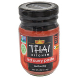 Thai Kitchen Gluten Free Red Curry Paste, 4 oz — Single Jar Pantry Essential for Uncluttered Kitchens