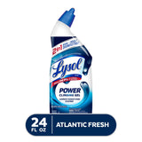 Lysol Toilet Bowl Cleaner, Bleach-Free – Kids' Bathroom Fume-Free Toilet Disinfectant, Clinging Gel 24 oz