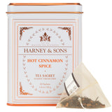 Harney & Sons Hot Cinnamon Spice Tea – Elegant Housewarming Gift for Tea Lovers, 20 Sachet Tin