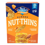 Blue Diamond Almonds Nut Thins Cheddar Cheese – School Lunchbox Cracker for Worry-Free Kids' Snacking