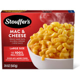 Stouffer's Macaroni and Cheese, Large 20 oz Pasta Casserole for Weekday Family Meals and Easy Side for Kids' Lunches