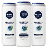 NIVEA MEN Sensitive Bamboo Body Wash – Mindful Self-Care Shower Gel for Men with Sensitive Skin