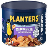 PLANTERS Mixed Nuts Lightly Salted – Premium Hostess Gift for Housewarming and Dinner Parties, 10.3 oz Airtight Canister