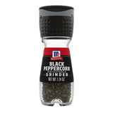 McCormick Black Peppercorn Grinder – Faster Meal Prep for Busy Home Cooks, Fresh Pepper on Demand