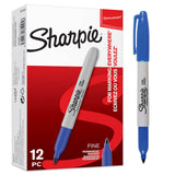 Sharpie Permanent Markers, Fine Point, Black, 12 Count - Thoughtful Holiday Gift for Students and DIY Hobbyists