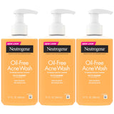 Neutrogena Acne Fighting Face Wash – Wellness Ritual Cleanser for Teens and Adults, Gentle Salicylic Acid Pump for Nightly Wind-Down
