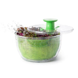OXO Good Grips Salad Spinner | Compact Stacking Design for Small Galley and Studio Kitchens | Flat-Lock Storage Lid