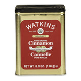 Watkins Gourmet Pure Ground Cinnamon Tin – Artisanal Heritage Spice for Elevated Home Kitchens, 6 oz Collector Tin