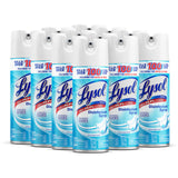 Lysol Disinfectant Spray Crisp Linen, Practical Housewarming Gift for New Homeowners Pack of 12