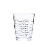Chef Craft Classic Shot Glass Measurer – Lightweight 1.12 oz Plastic Measurer for Shared Kitchens and Family Homes