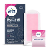 VEET Streamlined Waxing Kit – Minimal Prep, Maximum Results, Straight-From-Box Body Hair Removal