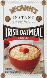 McCann's Instant Irish Oatmeal — Thoughtful Care Package for Busy Friends, 12 Breakfast Packets