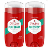 Old Spice Pure Sport Men's Deodorant Pack of 2 – Practical Birthday Gift for Dad, Grooming Essential for the Active Man