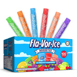 Fla-Vor-Ice Freezer Bars – Portable Poolside and Picnic Cooler Refreshment, 1.5 Oz Tubes in 100 Count Variety Pack