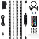 HitLights LED Strip Lights – Clean Under Cabinet Lighting for Minimalist Kitchen, Hidden LED Tape with RF Remote