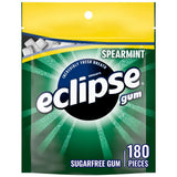ECLIPSE Spearmint Sugar Free Chewing Gum 180 Piece Bulk – Post Meal Refresh and Calorie Conscious Daily Ritual