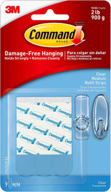 Command Clear Replacement Strips for Dorm Room Security, Damage-Free Hook Reuse