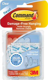 Command Clear Replacement Strips – Clean, Residue-Free Hanging for Intentional Living Spaces