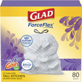 Glad ForceFlex 13 Gal Garbage Bags – Lavender-Scented Leak Protection for Nursery and Kitchen