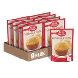 Betty Crocker Cornbread and Muffin Baking Mix, 6.5 oz (Pack of 9) – Time-Saving Pantry Staple for Streamlined Meal Prep