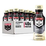 Muscle Milk Pro Advanced Nutrition Protein Shake – Quick Breakfast Replacement for Morning Commuters, Intense Vanilla Ready-to-Drink, 24 Pack