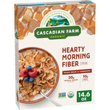 Cascadian Farm Organic Hearty Morning Fiber Cereal for Kid-Friendly Family Breakfasts, Non-GMO Whole Grain