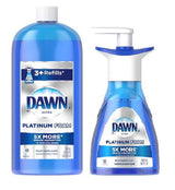 Dawn Platinum Erasing Dish Foam – Holiday Gift for Small-Space Home Cooks, Fresh Rapids Dishwashing Foam Set