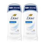 Dove Original Clean Antiperspirant for Women – Reliable 24-Hour Office Day Protection with Invisible No-Mark Finish, 2.6 oz, 6-Pack