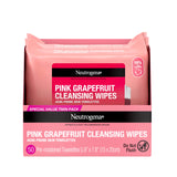 Neutrogena Pink Grapefruit Cleansing Towelettes – Quick Midday Office Refresh for Busy Commuters, 25 Count Twin Pack