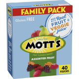 Mott's Berry Fruit Snacks for Kids Trick or Treat Night – Gluten Free Portable Pouch Snack, 32 oz Halloween Box
