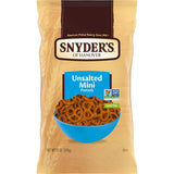 Snyder's of Hanover Unsalted Mini Pretzels – Portable Crunch for Picnics and Tailgates
