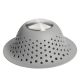 OXO Good Grips Silicone Shower & Tub Drain Protector, Designer Hair Catcher for Spa-Like Bathrooms