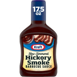 Kraft Hickory Smoke Slow-Simmered Barbecue Sauce, 17.5 oz Bottle – Backyard Grill Glaze for Ribs, Burgers, and Tailgate Cookouts