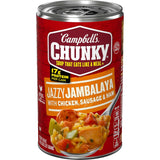 Campbell's Chunky Jazzy Jambalaya Soup – Quick Office Desk Lunch Between Meetings, 18.6 Oz Microwavable Can