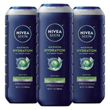 NIVEA MEN Maximum Hydration Aloe Vera Body Wash for Dry Skin – Portable All-in-One Cleanser for Camping Trips and Outdoor Adventures