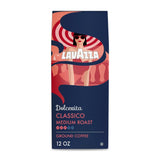 Lavazza Dolcevita Classico Ground Coffee – Gentle Morning Ritual Coffee with Smooth 3/5 Intensity, 12oz Bag
