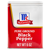 McCormick Pure Ground Black Pepper 6 oz – Non-GMO Seasoning for Wellness-Focused Meal Prep