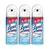 Lysol To Go Disinfectant Spray – Outdoor Adventure Sanitizer for Camping Chairs and Picnic Gear, Crisp Linen