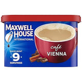 Maxwell House Instant Cafe Beverage – No-Brew Desk Coffee for Office Breakroom Productivity, Suisse Mocha, 9 oz