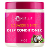 Mielle Organics Babassu & Mint Protein Deep Conditioner – Holiday Gift Set Pick for Mom & Her Self-Care Routine, 8 Oz Restorative Treatment