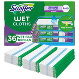 Swiffer Sweeper Wet Mopping Cloth Refills – Thoughtful Holiday Gift for the Busy Home Cook, Febreze Lavender Floor Pads, 32 Count