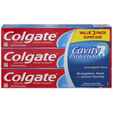 Colgate Cavity Protection Toothpaste 8 oz 3 Pack – ADA-Accepted Fluoride Formula for Worry-Free Family Cavity Defense