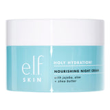 e.l.f. SKIN Holy Hydration! Nourishing Night Cream – Bedside Skincare Staple for Mindful Evening Routine and Puffiness Relief