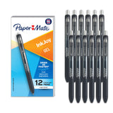 Paper Mate InkJoy Gel Pens 0.5mm Black Ink – Sleek Retractable Pens for a Clean, Uncluttered Desk Setup