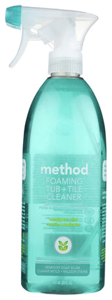 Method Foaming Tub + Tile Cleaner Eucalyptus Mint – Design-Forward Cleaner for the Styled Master Bathroom, 28oz