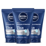 NIVEA MEN Maximum Hydration Face Scrub – Neutral-Toned Shower Staple for an Uncluttered Bathroom