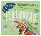 Wasa Swedish Crispbread Thins Rosemary – Intentional Whole Grain Snack with Recognizable Ingredients and Effortless Pairing