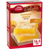 Betty Crocker Delights Supreme Lemon Bars Mix, 16.5 oz – Safe Beginner Recipe for Kids to Help Make After School