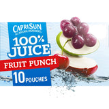Capri Sun Fruit Punch 100% Juice – No Added Sugar Beverage for Health-Conscious Family Pantry