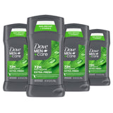 Dove Men+Care Extra Fresh Men's Antiperspirant Stick – Sensitive Skin Self-Care, Alcohol-Free Daily Deodorant with 1/4 Moisturizing Cream